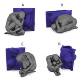 3D Human Body Mold Candle Silicone Mold for Chocolate Soap Portrait Plaster