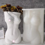3D Human Girl Body Vase UV Crystal Epoxy Mold Flower Pot Resin Mould