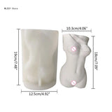 3D Human Girl Body Vase UV Crystal Epoxy Mold Flower Pot Resin Mould