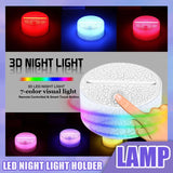 3D LED Lamp Base Acrylic Night Light Base USB Touch Remote Control Lighting