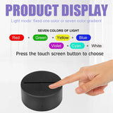 3D LED Lamp Base Acrylic Night Light Base USB Touch Remote Control Lighting