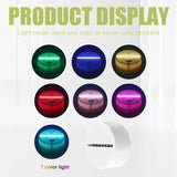 3D LED Lamp Base Acrylic Night Light Base 7 Color-Adjust Remote Control