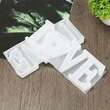3D LOVE/HOME Silicone Mold Letters Casting Heart Shap...