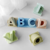 3D Large Letter Silicone Mold Epoxy Resin DIY Crafts Making Supplies