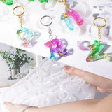 3D Letters Symbol Silicone Molds Epoxy Resin Casting Mold DIY Craft Keychain