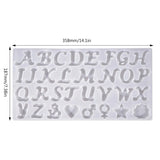 3D Letters Symbol Silicone Molds Epoxy Resin Casting Mold DIY Craft Keychain