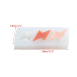 3D Lightning Shape Silicone Rubber Flexible Food Safe Mould