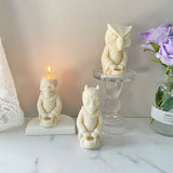 3D Lion Demon Skull Owl Silicone Mold for DIY Scented Candle Soap