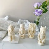 3D Lion Demon Skull Owl Silicone Mold for DIY Scented Candle Soap