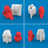 3D Little Angel Candle Silicone Mold DIY Epoxy Resin Mold