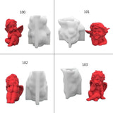 3D Little Angel Candle Silicone Molds DIY Epoxy Resin Molds Table Ornament Mold