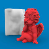 3D Little Angel Candle Silicone Mold DIY Epoxy Resin Mold