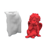3D Little Angel Silicone Molds DIY Plasters Soap Ornament Non-stick