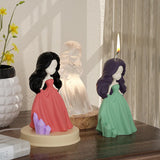 3D Little Princess Candle Mould Silicone for Aromatherapy Candle DIY Craft