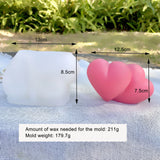 3D Heart Candle Soap Mold DIY Home Ornaments Silicone Molds For Resin