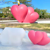 3D Heart Candle Soap Mold DIY Home Ornaments Silicone Molds For Resin