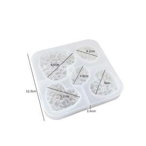 3D Love Pendant Silicone Mold DIY Resin Keychain Mold