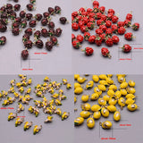 3D Metal Alloy Enamel Fruit Beads For Jewelry Making Necklace Earring Pendants