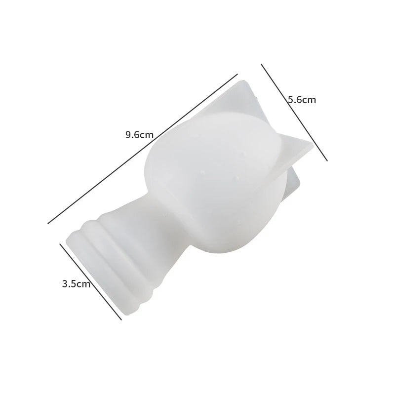 3D Mushroom Ornament Pendant Silicone Mold for Scented Candle Soap Decor