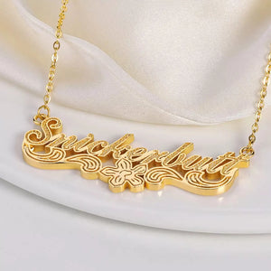 3D Name Handcrafted Pendant Necklace Personalized Name Necklace