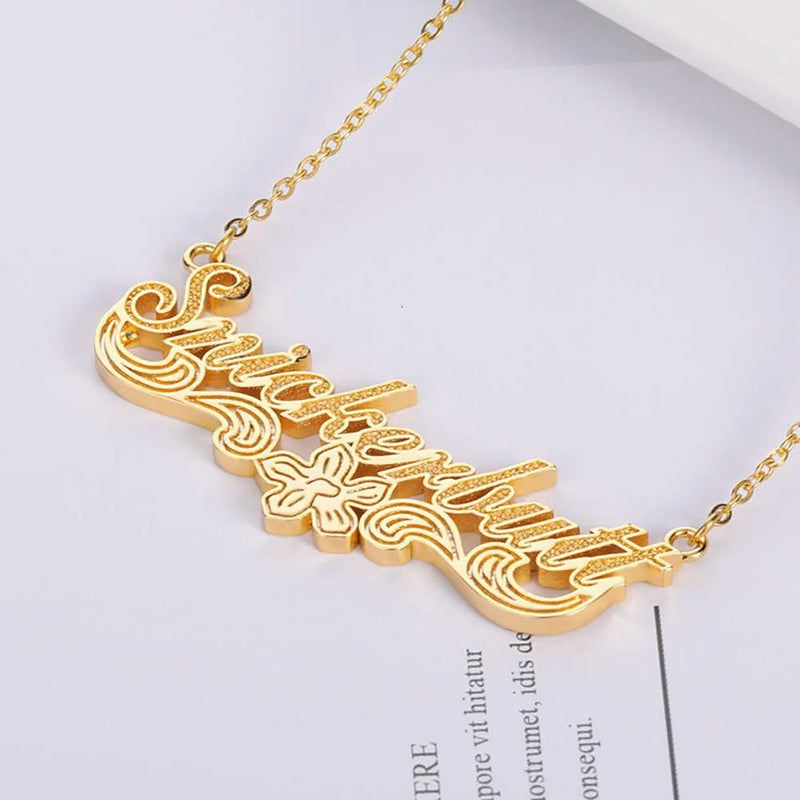3D Name Handcrafted Pendant Necklace Personalized Name Necklace