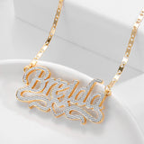 Custom Name Necklace Stainless Steel 18K Women's Jewelry