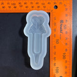 3D Needle Quicksand Silicon Mold for Resin Shaker DIY Pendant Keychain