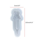 3D Needle Quicksand Silicon Mold for Resin Shaker DIY Pendant Keychain