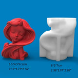 3D Ocean Girl Candle Silicone Mold for Candle Making