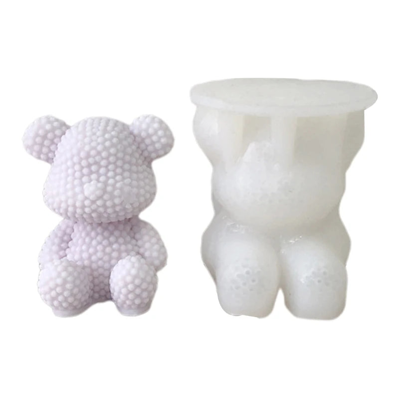 3D Pearl Bear Bunny Epoxy Silicone Mold DIY Crafts Decorations
