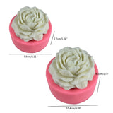 3D Peony Flower Candle UV Crystal Epoxy Resin Mold