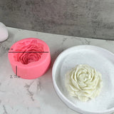 3D Peony Flower Candle UV Crystal Epoxy Resin Mold