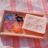 Planet Pattern Silicone Molds Epoxy Resin Casting Mold DIY Craft Keychain
