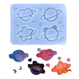 Planet Pattern Silicone Molds Epoxy Resin Casting Mold DIY Craft Keychain