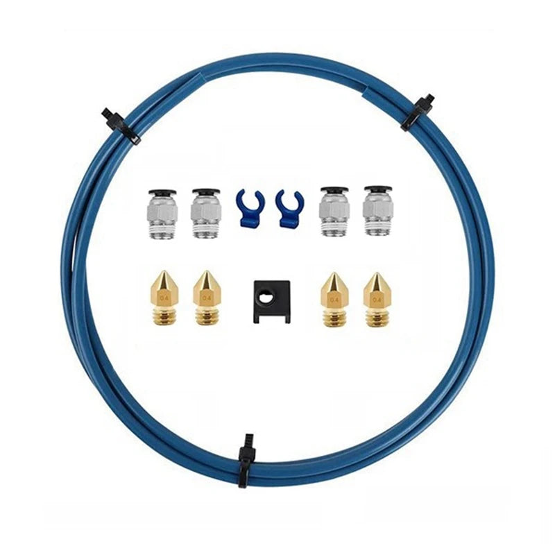 3D Printer Parts Kit XS Bowden Tubing Nozzles for 3/3 Pro/5-10/10S