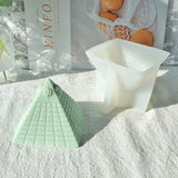 3D Pyramid Candle Soap Mould DIY Gypsum Candle Epoxy Mold