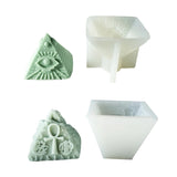 3D Pyramid Candle Soap Mould DIY Gypsum Candle Epoxy Mold