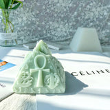 3D Pyramid Candle Soap Mould DIY Gypsum Candle Epoxy Mold