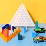 3D Pyramid Puzzle Building Resin Mold Family Kids Puzzle Game Toy