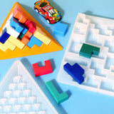 3D Pyramid Puzzle Building Resin Mold Family Kids Puzzle Game Toy