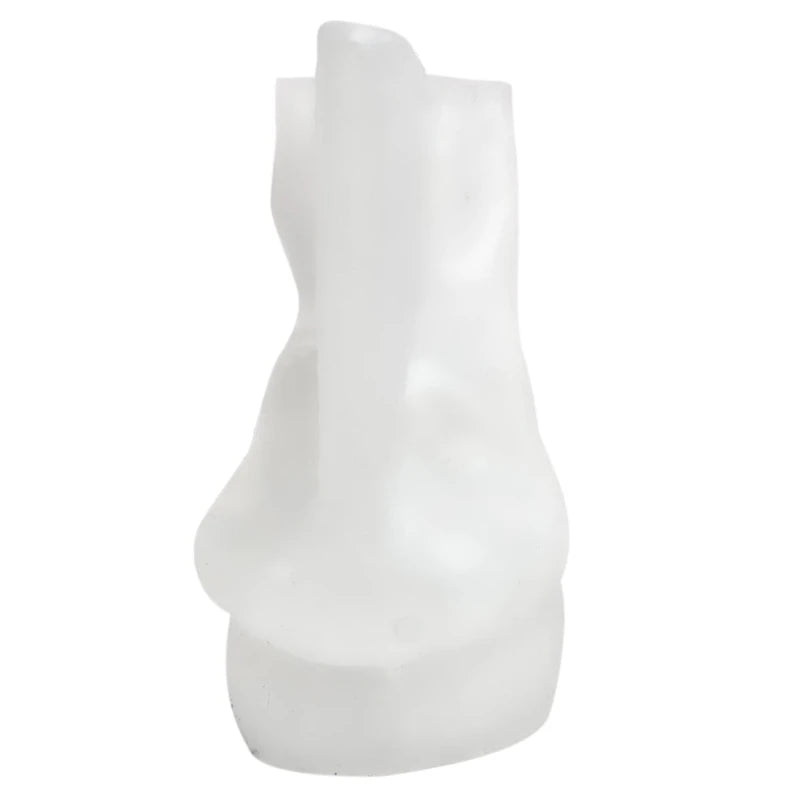 3D Rabbit Santa Claus Silicone Soap Mold for DIY Christmas Cake Decor