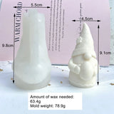 3D Rabbit Santa Claus Silicone Soap Mold DIY Christmas Cake Decor