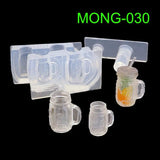 3D Mini Glass Bottle Silicone Mold for Epoxy Resin DIY Jewelry Making