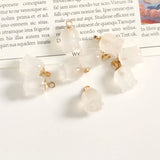 10 PCs Lily Of The Valley Resin Flower Pendants for DIY Jewelry Making