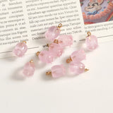 10 PCs Lily Of The Valley Resin Flower Pendants for DIY Jewelry Making