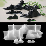 3D Rockery Decor Casting DIY Silicone Mould Island Mountain Epoxy Resin Mold