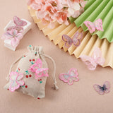 3D Dog Paw Print Butterfly Embroidery Lace Patch DIY Craft
