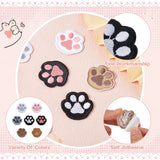 3D Dog Paw Print Butterfly Embroidery Lace Patch DIY Craft