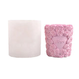 3D Rose Heart Silicone Mold for Desktop Decor