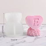 3D Rose Heart Silicone Mold for D&eacute;cor Gypsum Epoxy Resin Aromatherapy Candle